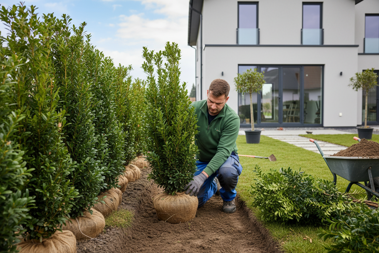 Eibenhecke pflanzen: Anleitung, Abstand, beste Pflanzzeit