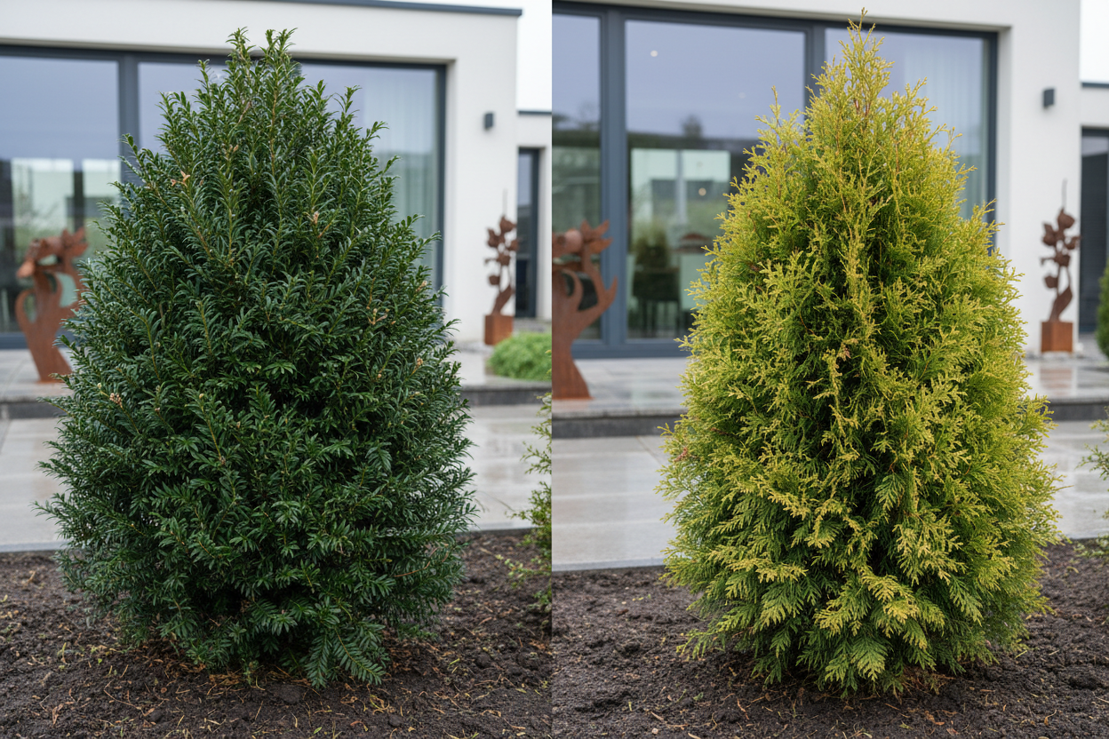 Eibe vs. Thuja: Welche Hecke ist die bessere Wahl?