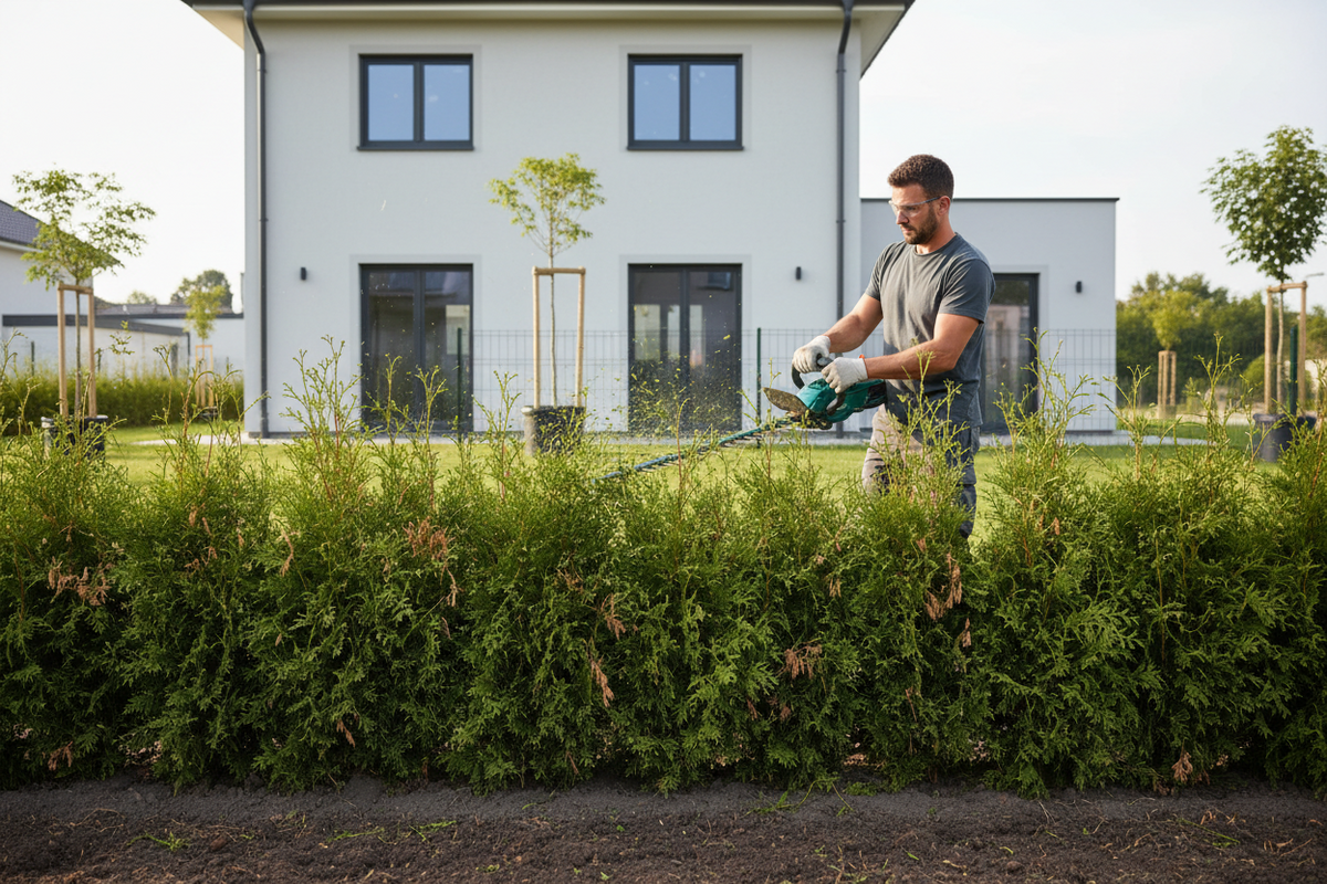 Thuja schneiden: Zeitpunkt, Anleitung & Formschnitt