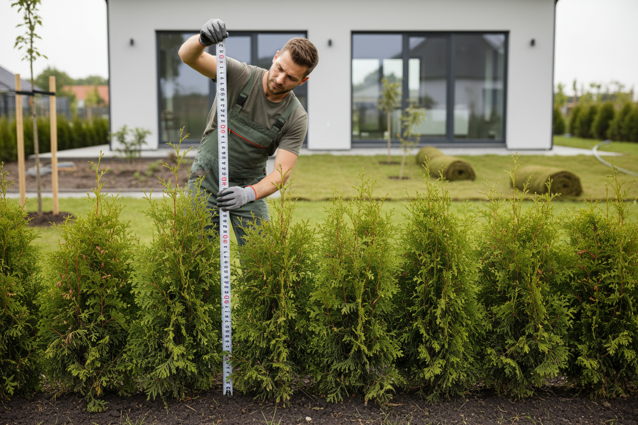 Wie schnell wächst eine Thuja Hecke? Wachstum pro Jahr