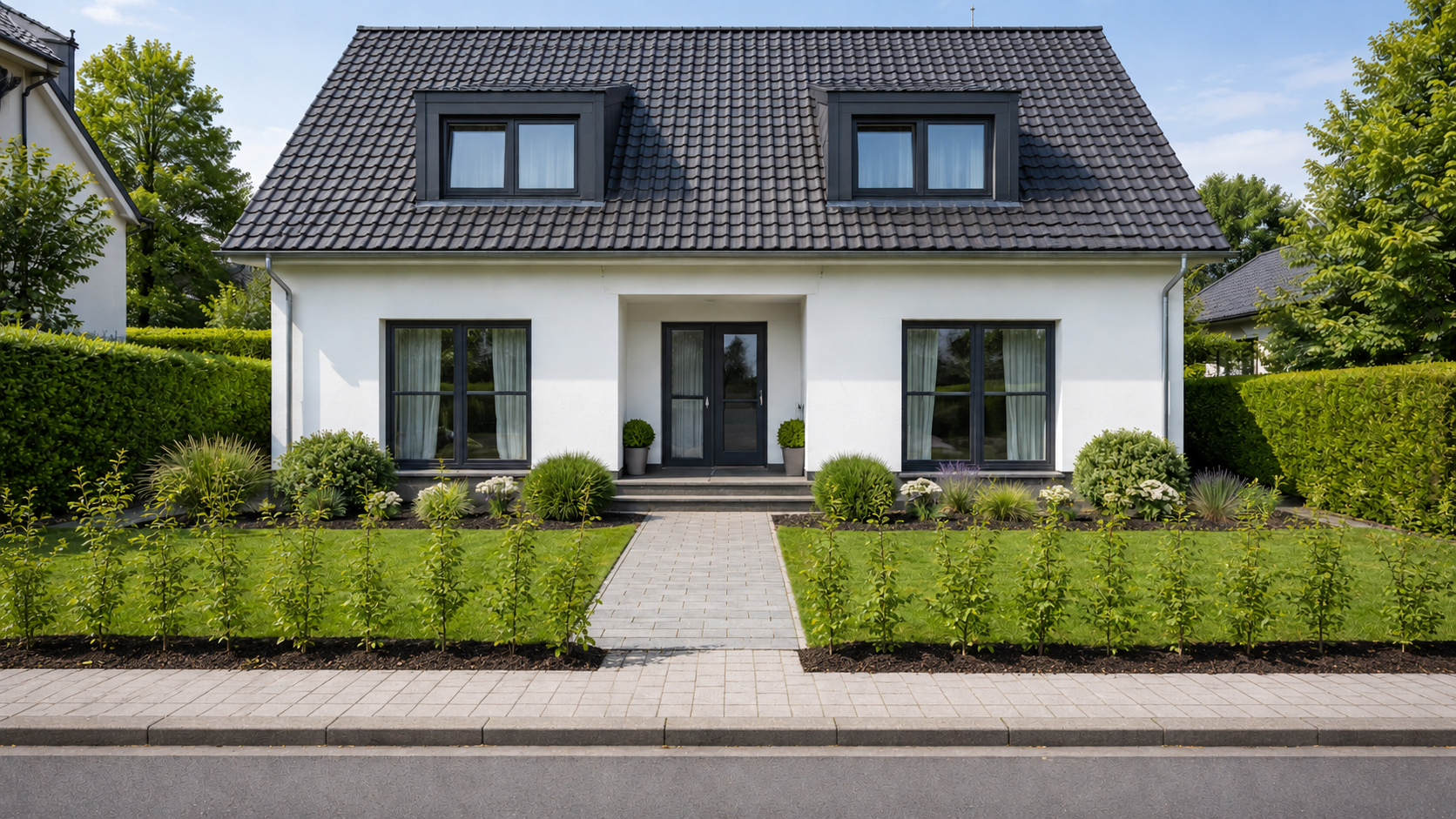 AcercampestrefrischgepflanzteHecke