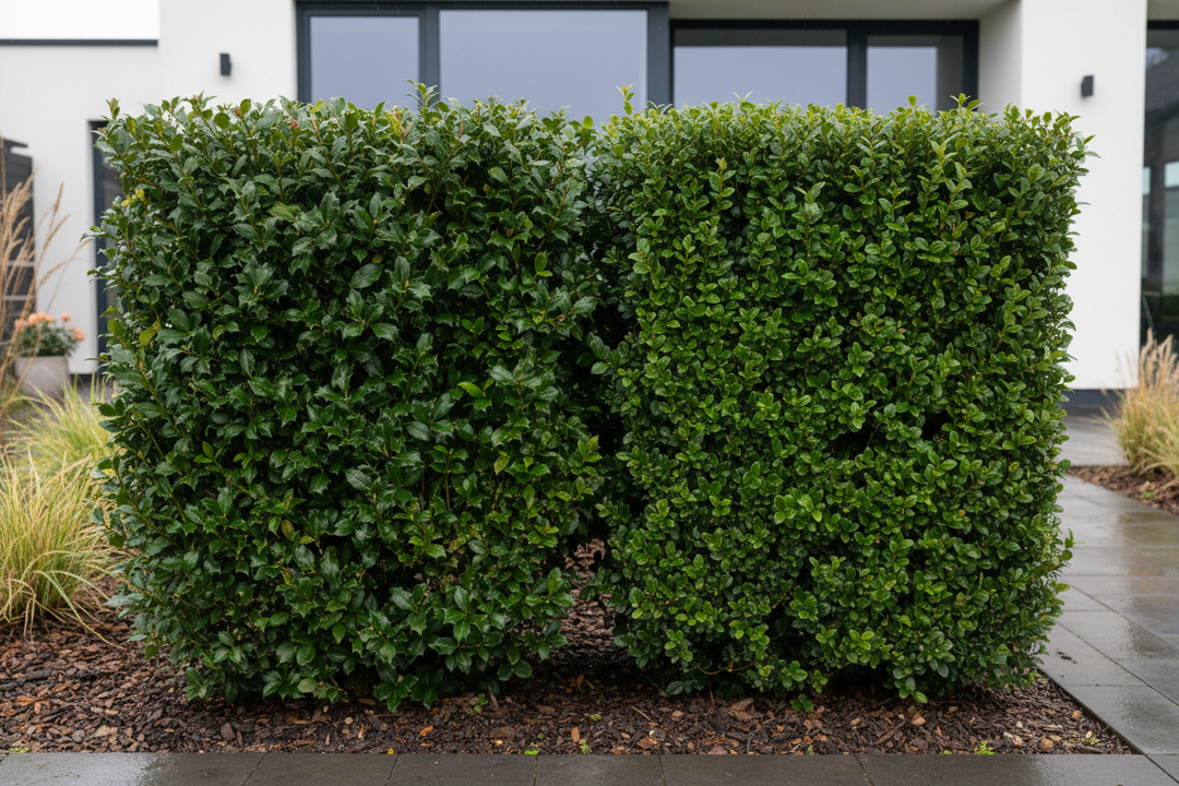 Stechpalme Ilex oder Buchsbaum: Was ist besser?