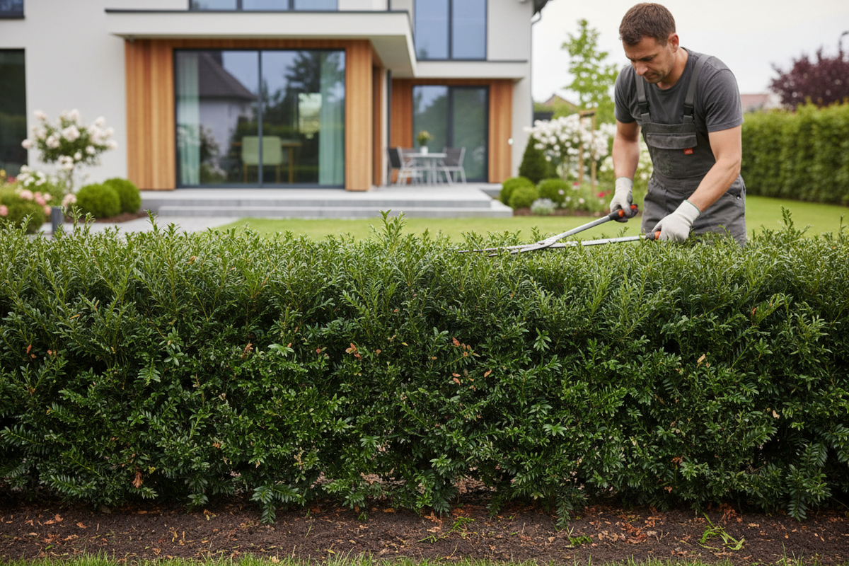 Eibe richtig düngen: Wann, womit & wie oft die Hecke düngen