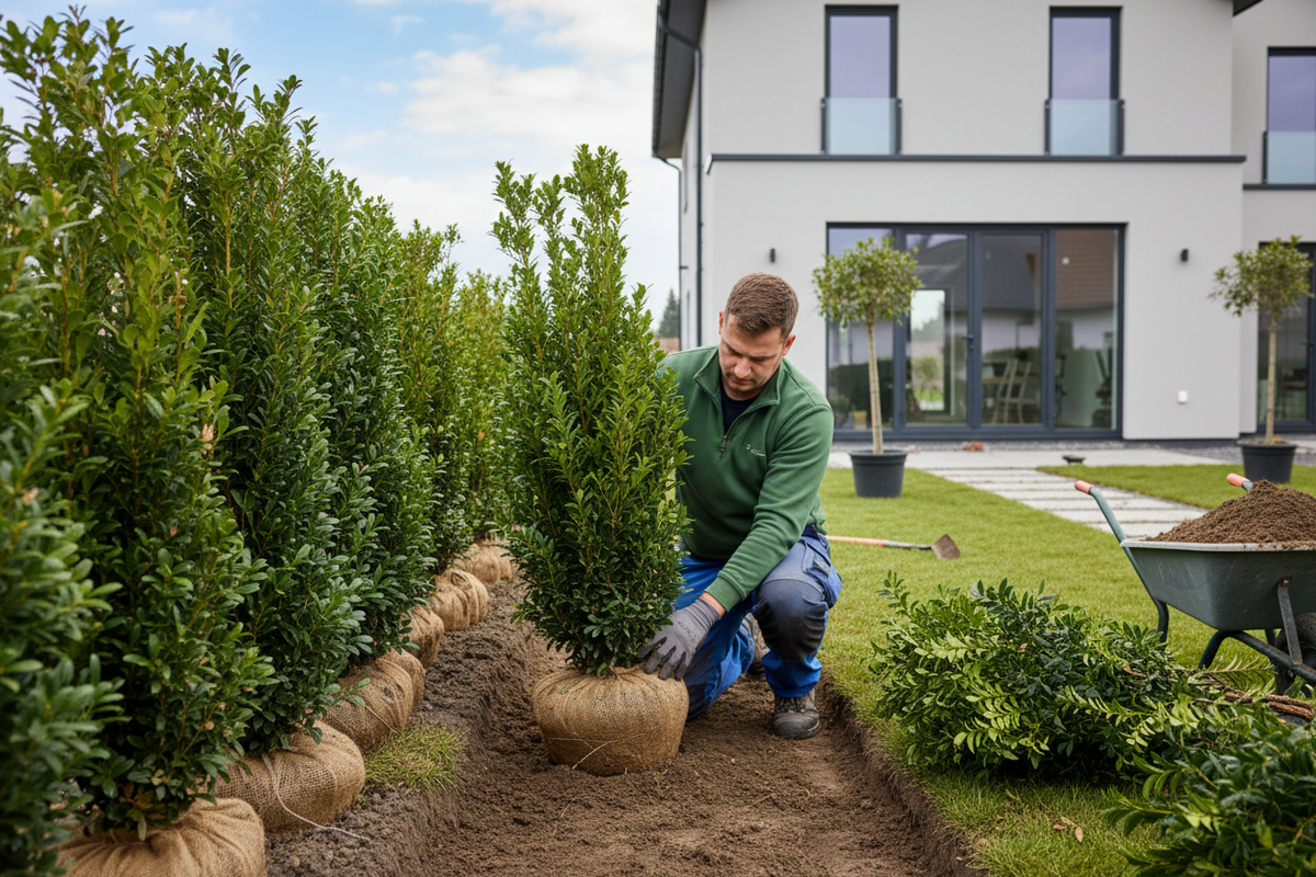 Eibe als Hecke richtig pflanzen: Anleitung mit Pflanzabstand