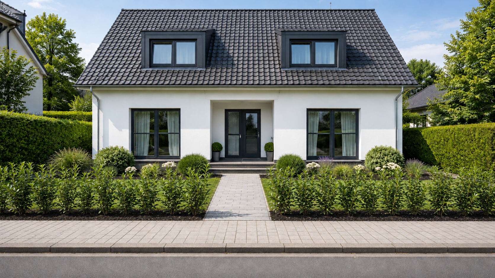 Prunuslaurocerasus_Herbergii_frischgepflanzteHecke