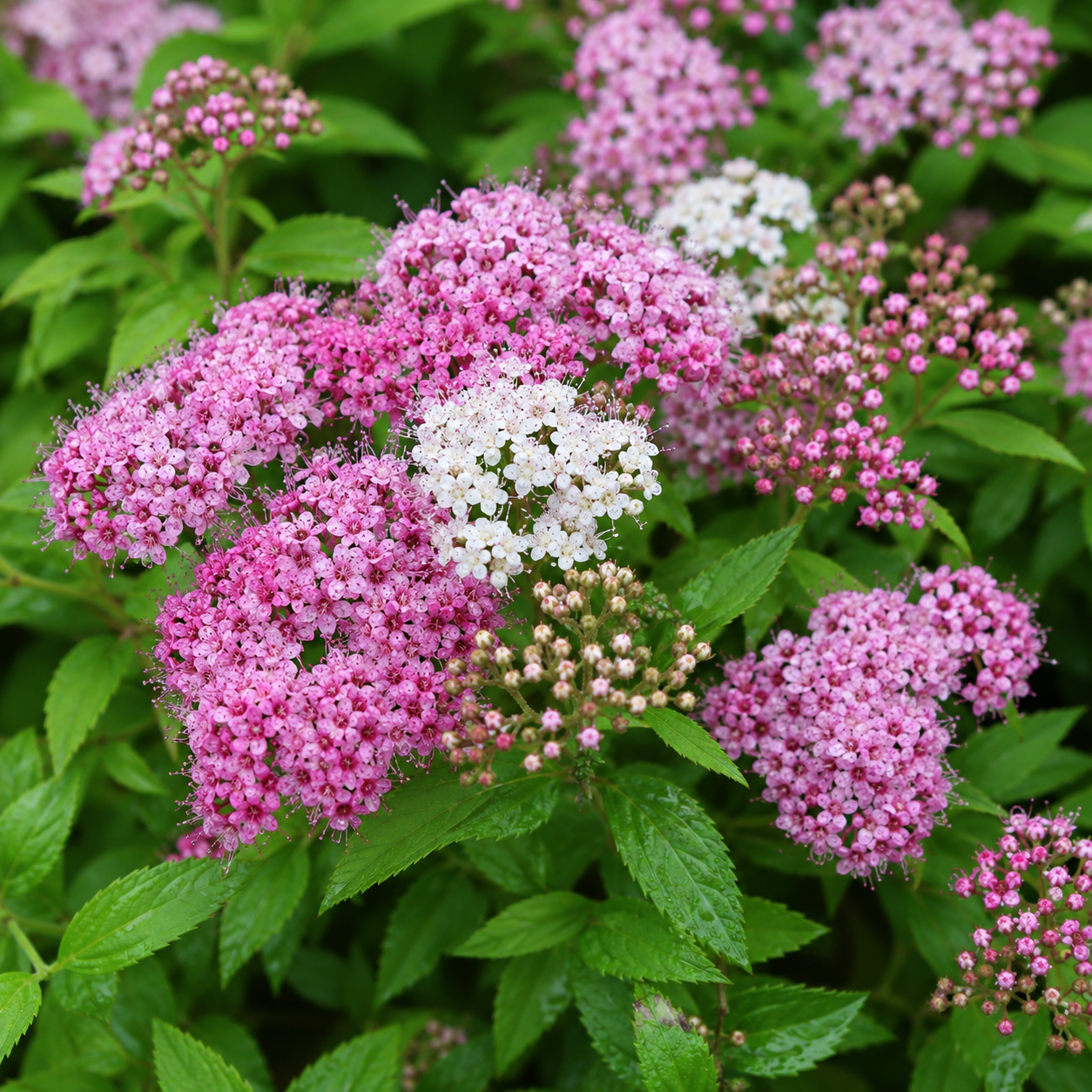 Spiraeajaponica_Genpei_Blueten
